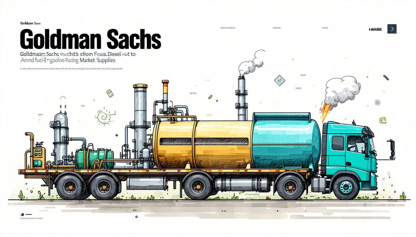 Goldman Sachs Shifts Focus from Diesel to Gasoline Amid Fuel Market Tightness